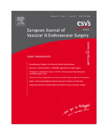 European Journal of Vascular and Endovascular Surgery, 44(1) / 2012 Jul 佐藤 大介 共著
