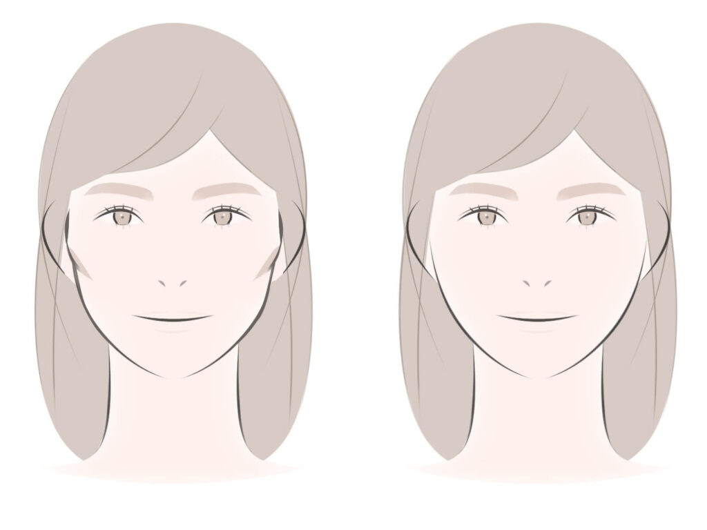 頬骨が出てることで与える顔の印象